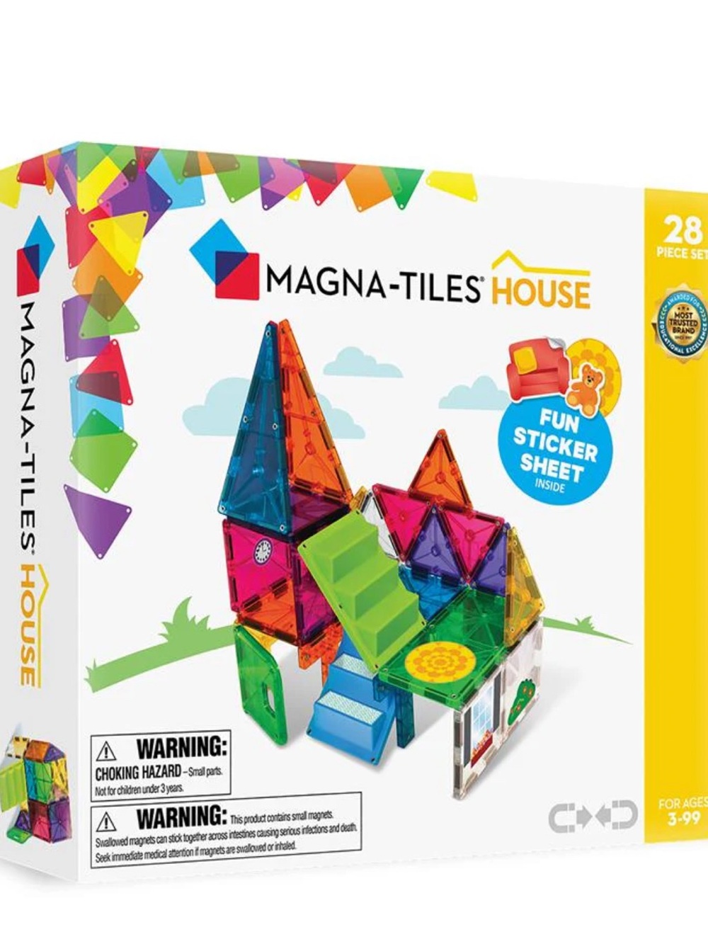 House 28-Piece Magnetic Building Set - Multicolor